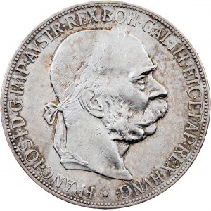 Franz Joseph I, 5 Kronen 1907, Vienna
