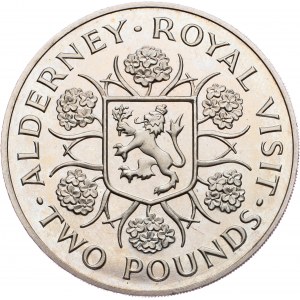 Alderney, 2 Pounds 1989, Llantrisant