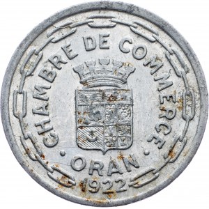 Algeria, 25 Centimes 1922, Paris