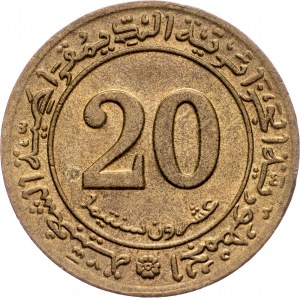 Algeria, 20 Centimes 1972, Kremnitz