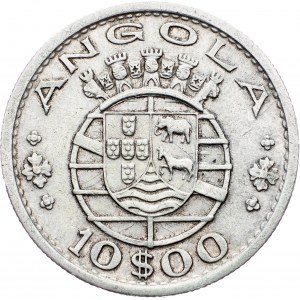 Angola, 10 Escudos 1955