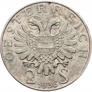 Austria, 2 Schilling 1936, Vienna