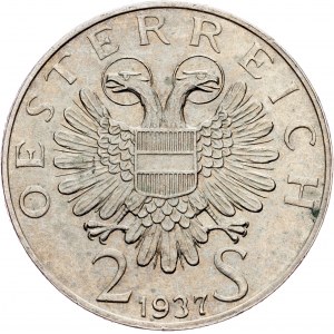 Austria, 2 Schilling 1937, Vienna