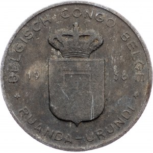 Belgian Congo, 1 Franc 1958, Brussels