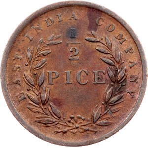 British India, 1/2 Pice 1853, Calcutta