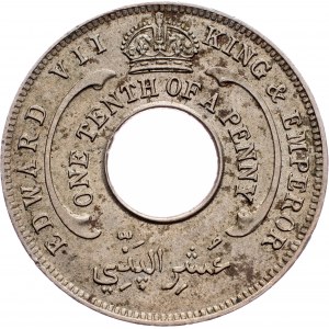 Afrique occidentale britannique, 1/10 Penny 1908, Londres
