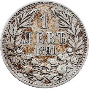 Bulharsko, 1 Lev 1891, Kremnitz