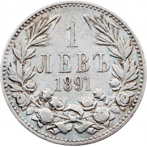 Bulharsko, 1 Lev 1891, Kremnitz