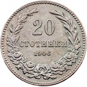 Bulgaria, 20 Stotinki 1906, Kremnitz