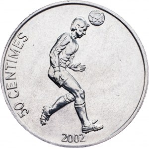 Democratic Republic of the Congo, 50 Centimes 2002