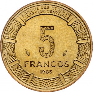 Equatorial Guinea, 5 Francos 1985, Paris