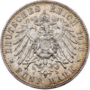 Germany, 5 Mark 1913, F