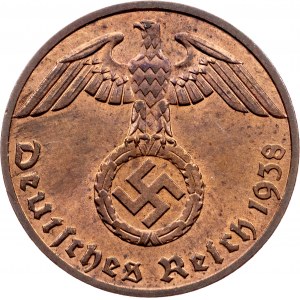 Germany, 1 Reichspfennig 1938, F