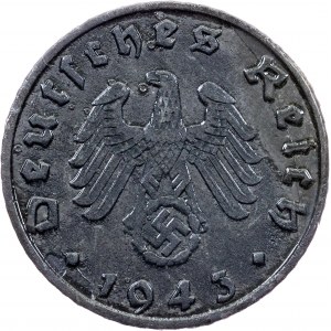 Germany, 5 Reichspfennig 1943, B