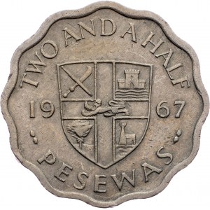 Ghana, 2 1/2 Pesewas 1967