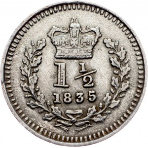 Great Britain, 1 1/2 Pence 1835, London