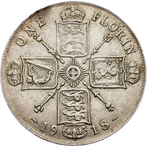 Great Britain, 1 Florin 1918