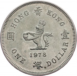 Hongkong, 1 dolar 1978 r., Llantrisant