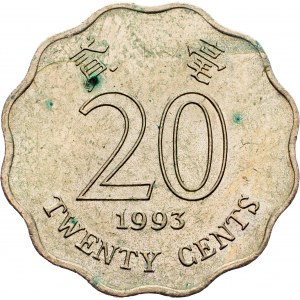 Hong Kong, 20 Cents 1993, Llantrisant
