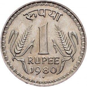 India, 1 Rupee 1980, Bombay