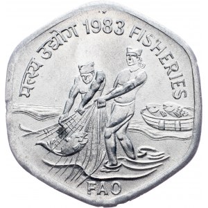 India, 20 Paise 1983, Hyderabad