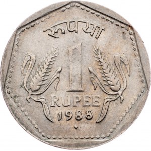 India, 1 Rupee 1988, Bombay