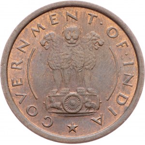 India , 1 Pice 1953, Bombay