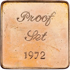 India , Bombay Mint proof set token 1972, Bombay