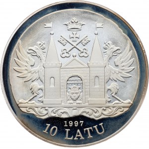 Latvia, 10 Latu 1997, Royal Mint