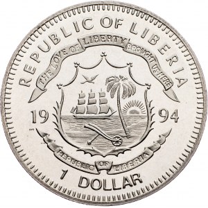 Liberia, 1 Dollar 1994, Surrey