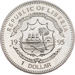 Liberia, 1 Dollar 1995, Surrey