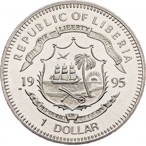 Liberia, 1 Dollar 1995, Surrey