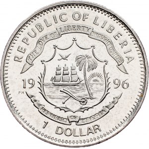 Liberia, 1 Dollar 1996, Surrey