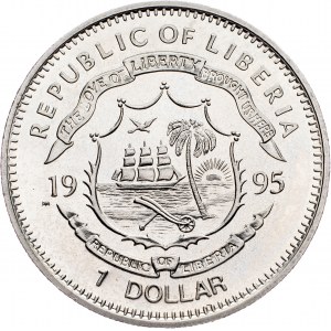 Liberia, 1 Dollar 1995, Surrey