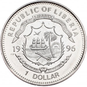 Liberia, 1 Dollar 1996, Surrey