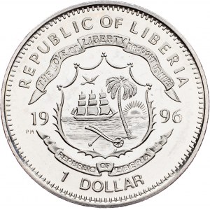 Liberia, 1 Dollar 1996, Surrey