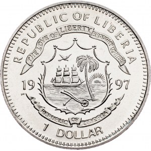 Liberia, 1 Dollar 1997, Surrey