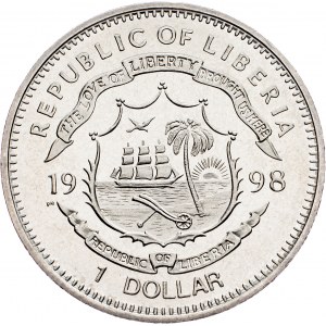 Liberia, 1 Dollar 1998, Surrey