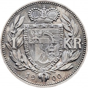 Liechtenstein, 1 Krone 1900