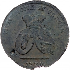 Moldávie a Valašsko, 2 paras / 3 kopy 1772, Sadagura