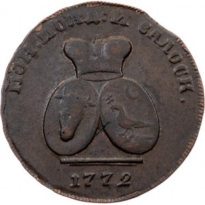 Moldávie a Valašsko, 2 paras / 3 kopy 1772, Sadagura