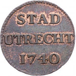 Netherlands, 1 Duit 1740, Utrecht