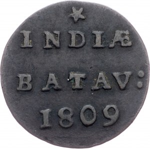 Indie Orientali Olandesi, 1/2 Duit 1809