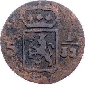 Netherlands East Indies, 1/2 Duit 1822, Surabaya