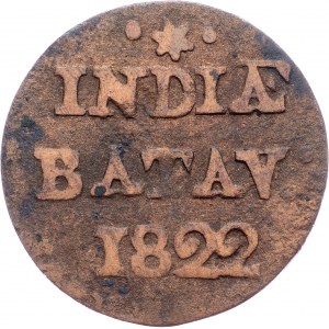 Netherlands East Indies, 1/2 Duit 1822, Surabaya