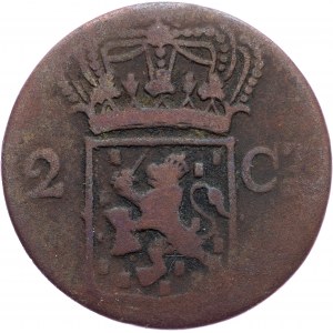 Indie orientali olandesi, 2 centesimi 1834, V