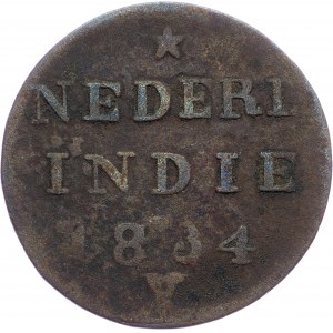 Indie orientali olandesi, 2 centesimi 1834, V