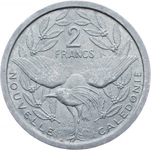 New Caledonia, 2 Francs 1949, Paris