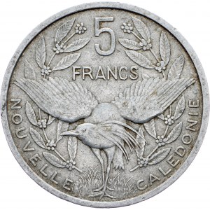 New Caledonia, 5 Francs 1952, Paris