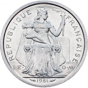 New Caledonia, 1 Franc 1981, Paris